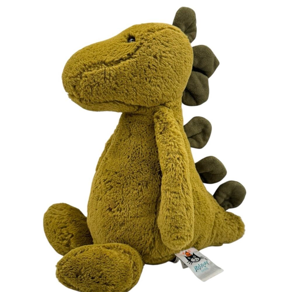 Jellycat Bashful Dinosaur Plush Stuffed Animal 12" Green Dino Stuffie Retired